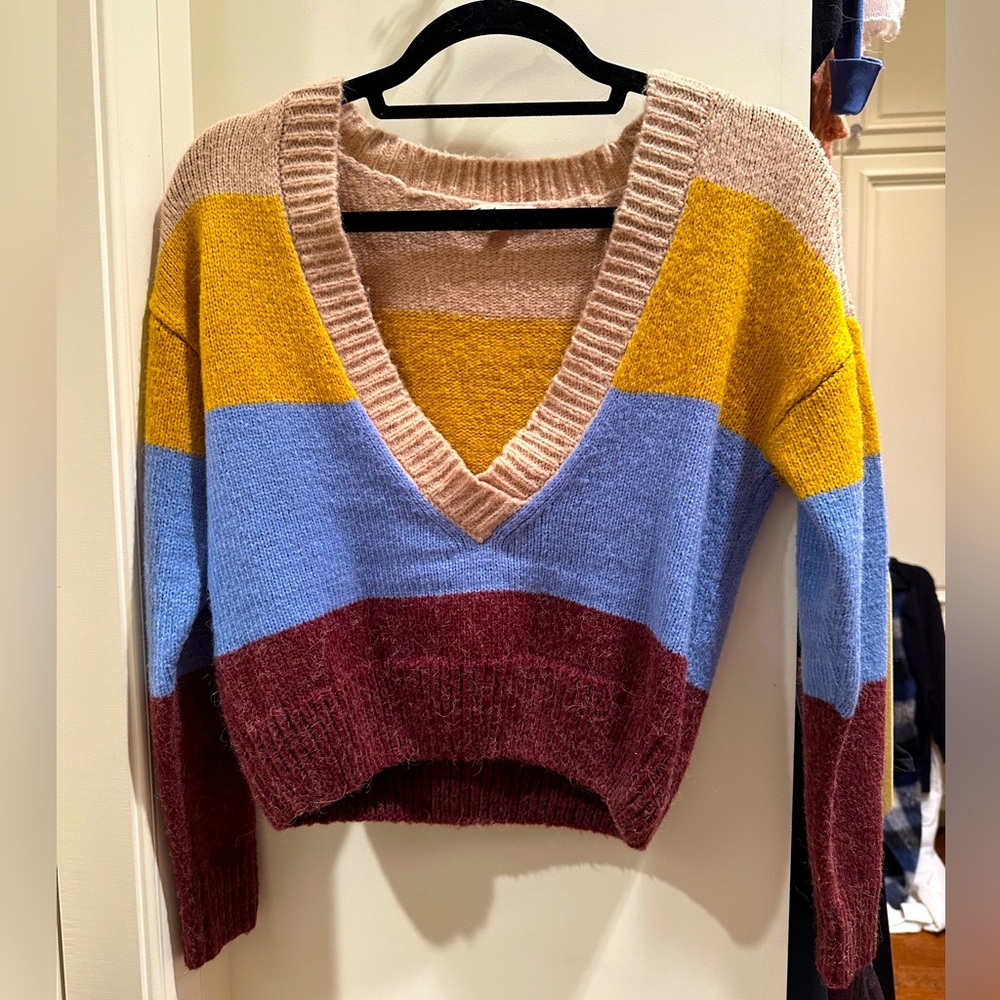 For Love and Lemons low V-neck Sweater
